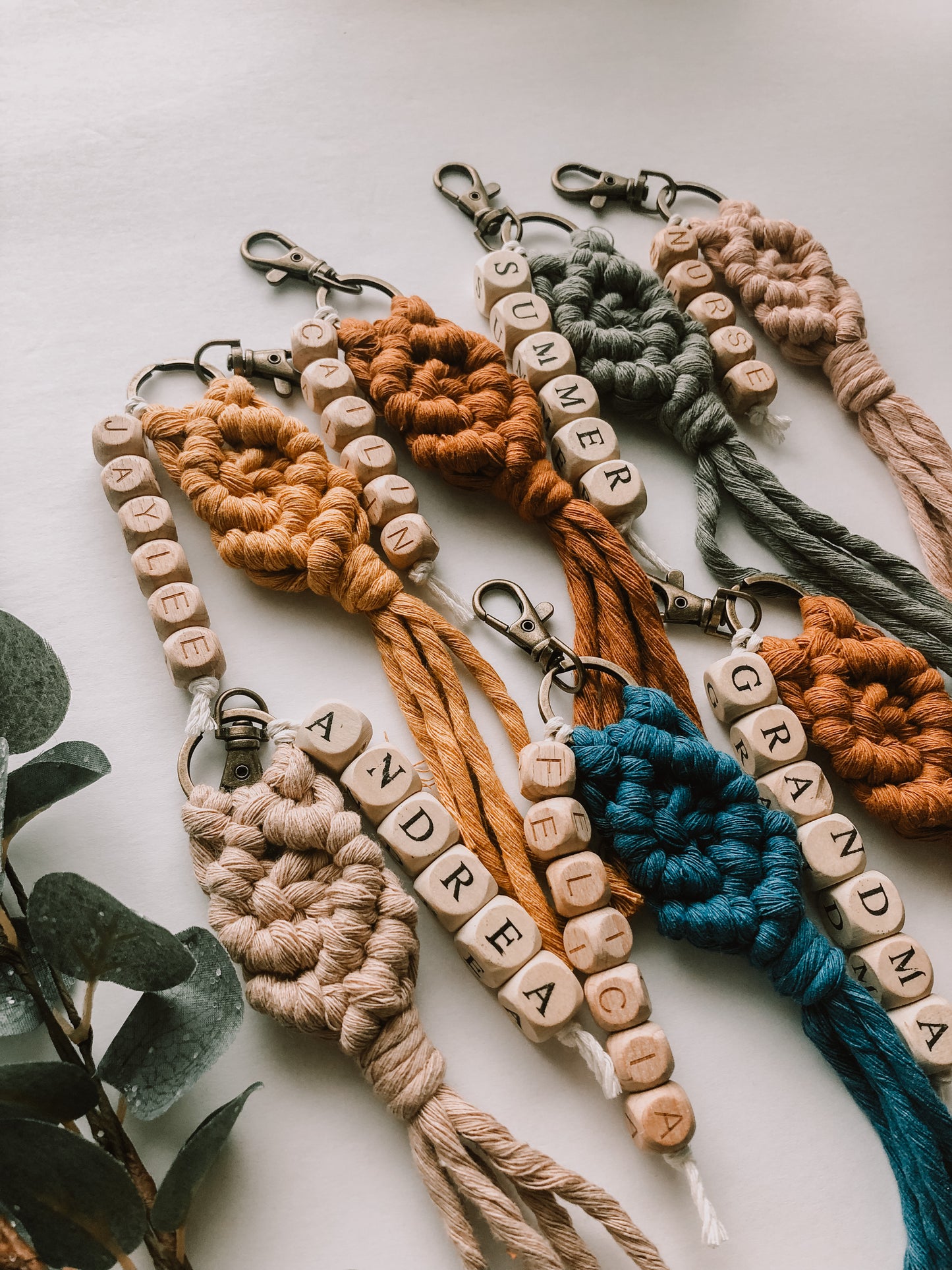 Custom Beaded Keychain