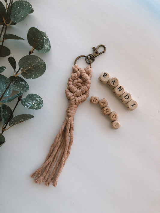 Custom Beaded Keychain